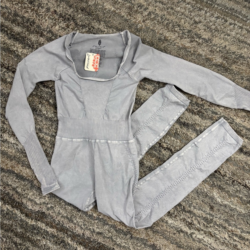 Free People Good Karma Jumpsuit Sz XS/S NWT | Free People Long sleeve Bodysuit - - Picture 7 of 13